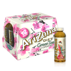 AriZona front packaging showing 16 oz bottle and branding, convenient low-calorie drink