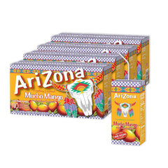 AriZona Mucho Mango front packaging showing label and 6.75 fl oz box for easy identification