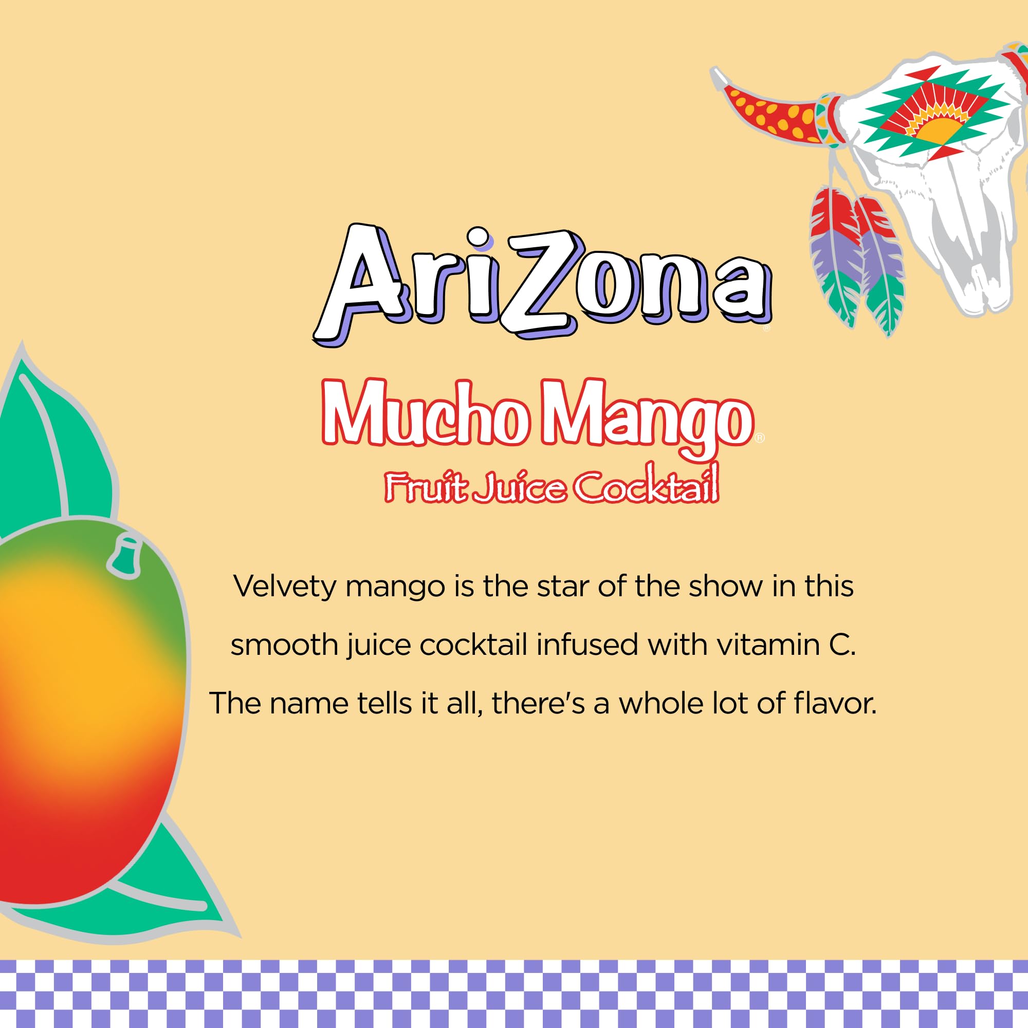 AriZona Mucho Mango juice box inside a lunchbox demonstrating convenient grab-and-go use