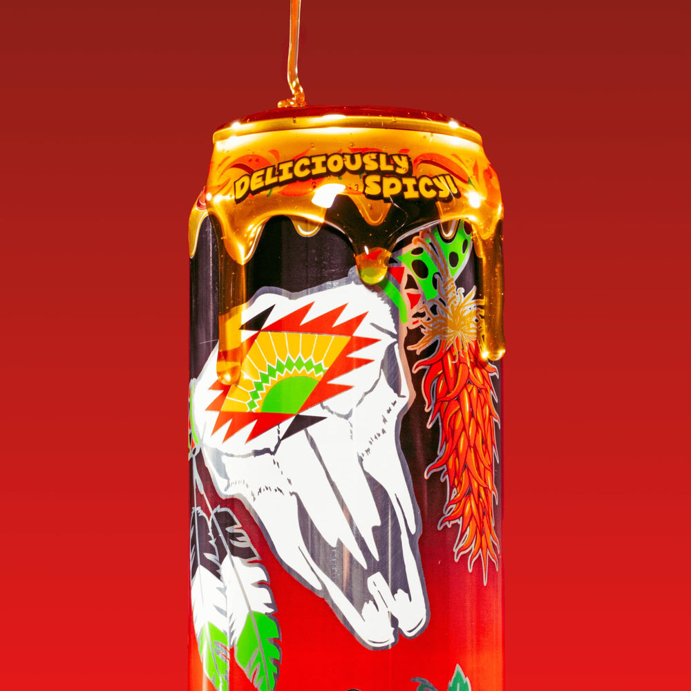 AriZona poured into glass over ice demonstrating chill serving and vibrant sweet-spicy appeal