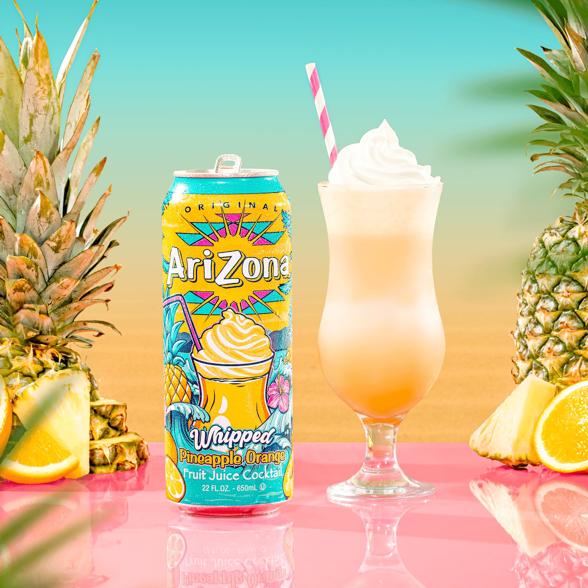 AriZona 12-pack on a beach cooler demonstrating shareable refreshment