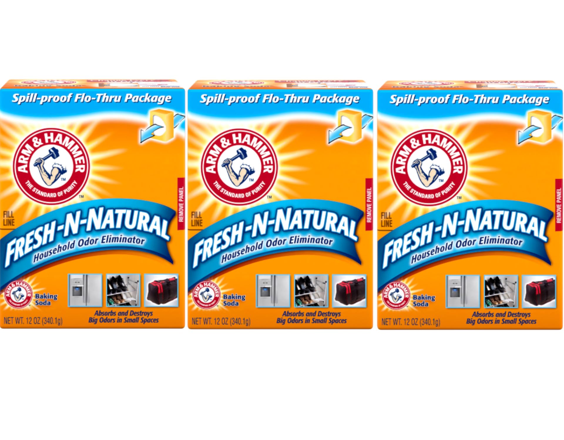 Arm & Hammer front packaging showing product and benefit of odor neutralizing