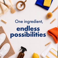 Arm & Hammer open box with fine powder close-up demonstrating texture and mixability
