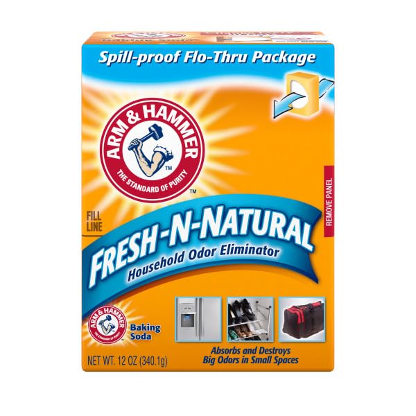 Arm & Hammer spill-proof top view demonstrating easy, mess-free placement