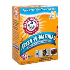Arm & Hammer close-up of baking soda texture highlighting natural absorption