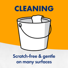 Arm & Hammer sprinkled on carpet before vacuum illustrating odor removal benefit