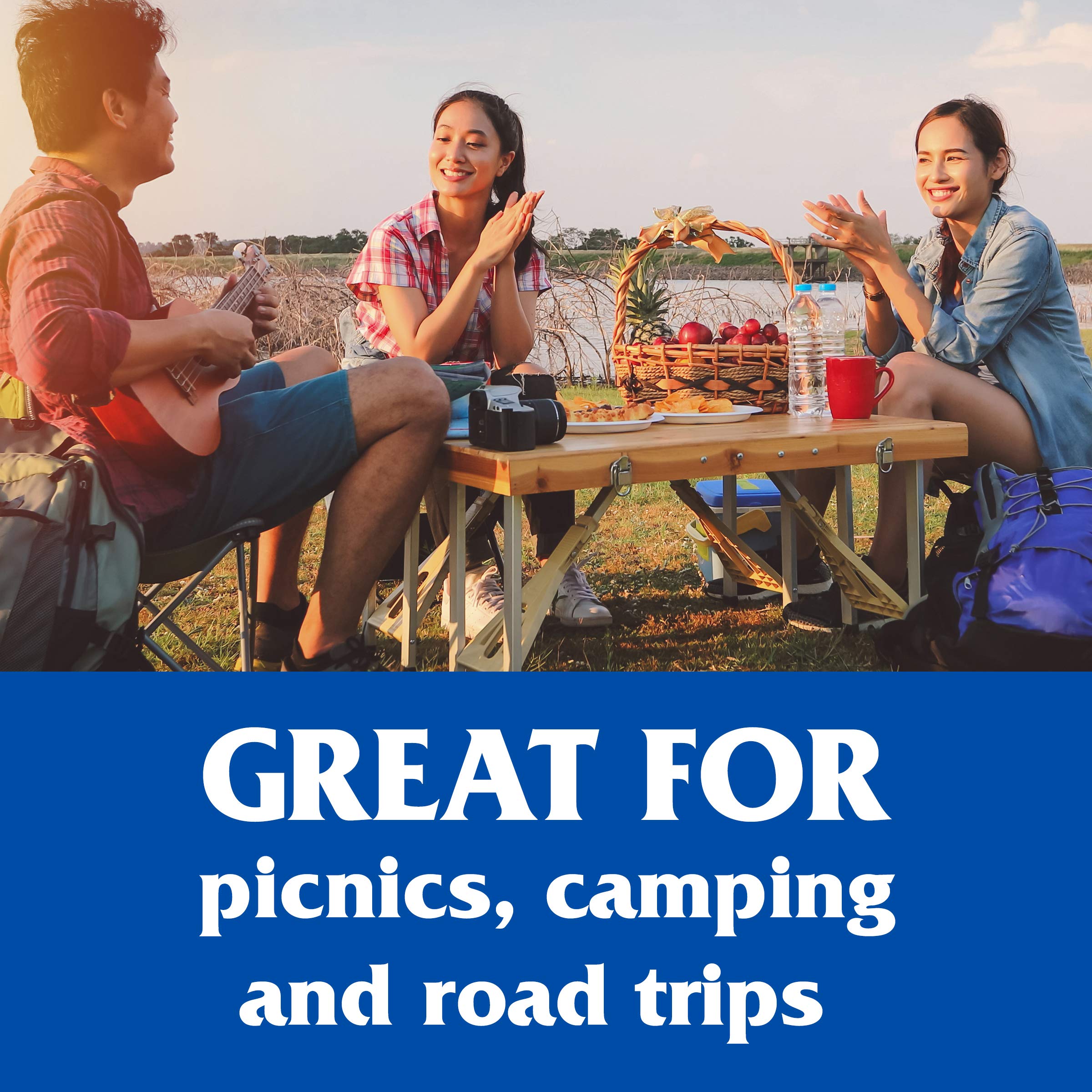 Armour Star cans packed in picnic kit for portable protein