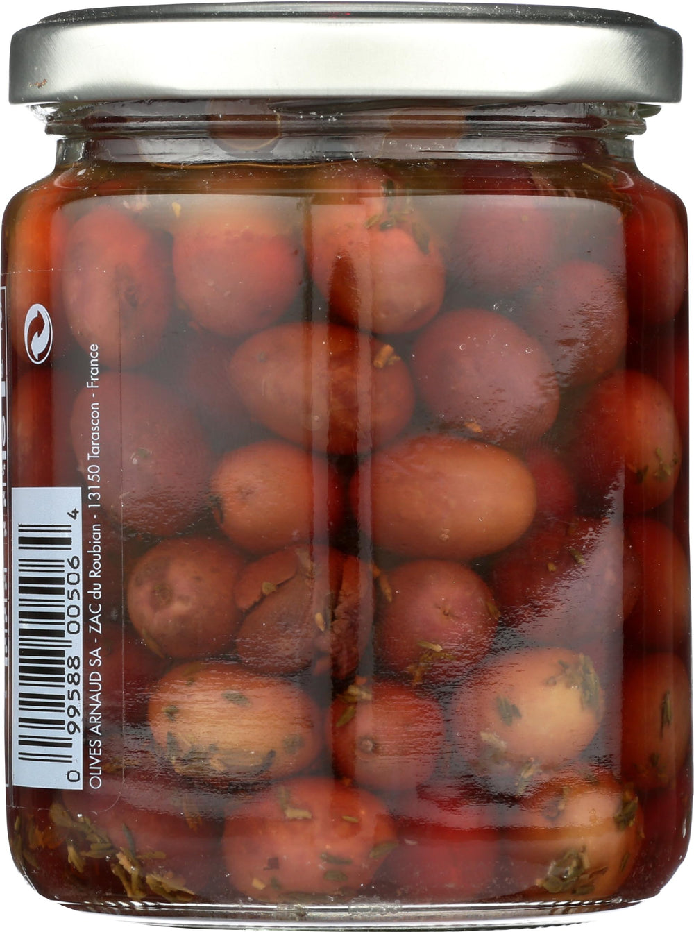Close-up of Arnaud olive texture highlighting firm flesh and natural sheen for better taste perception