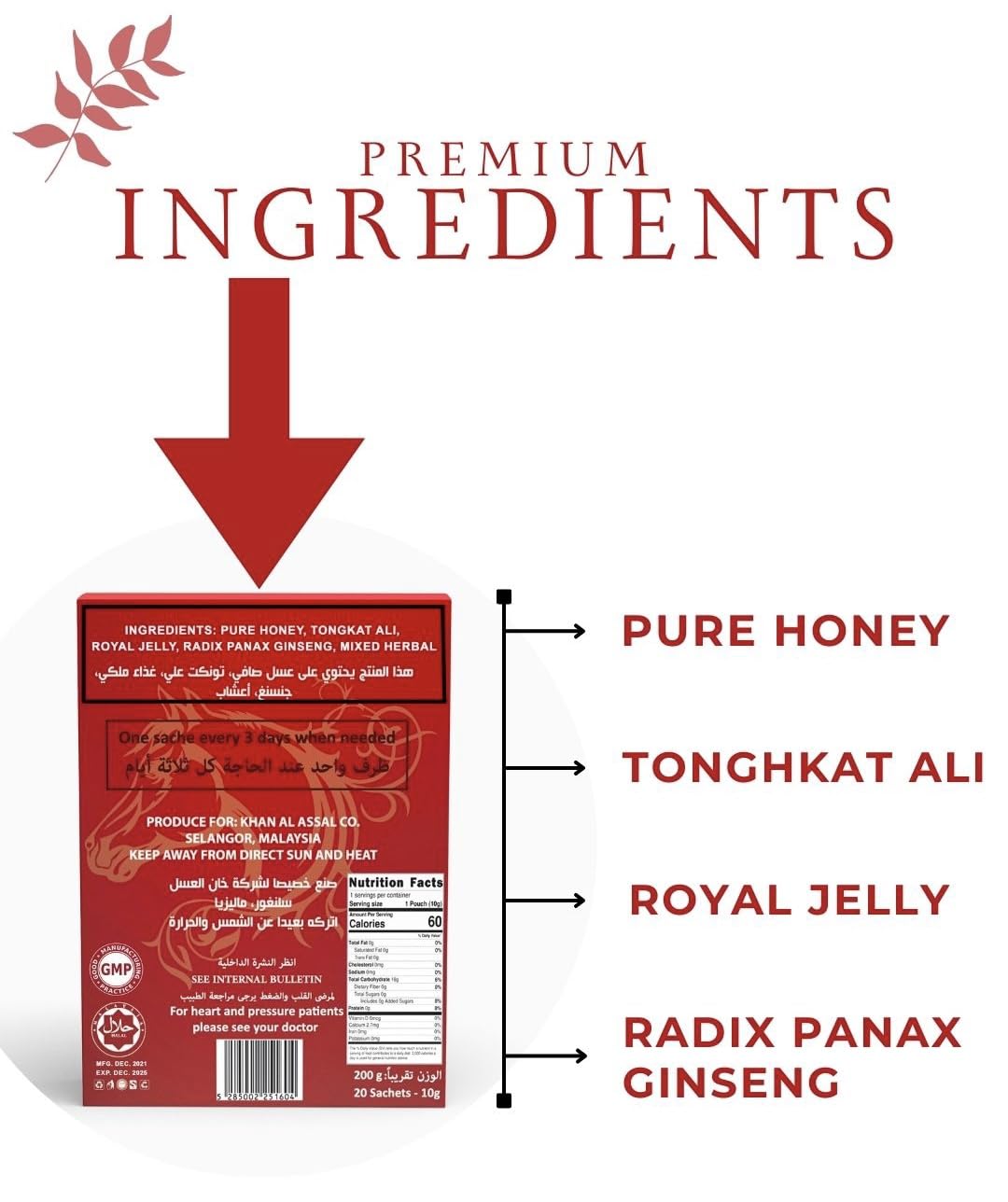 AR&R close-up of one sealed sachet highlighting easy-open design and freshness