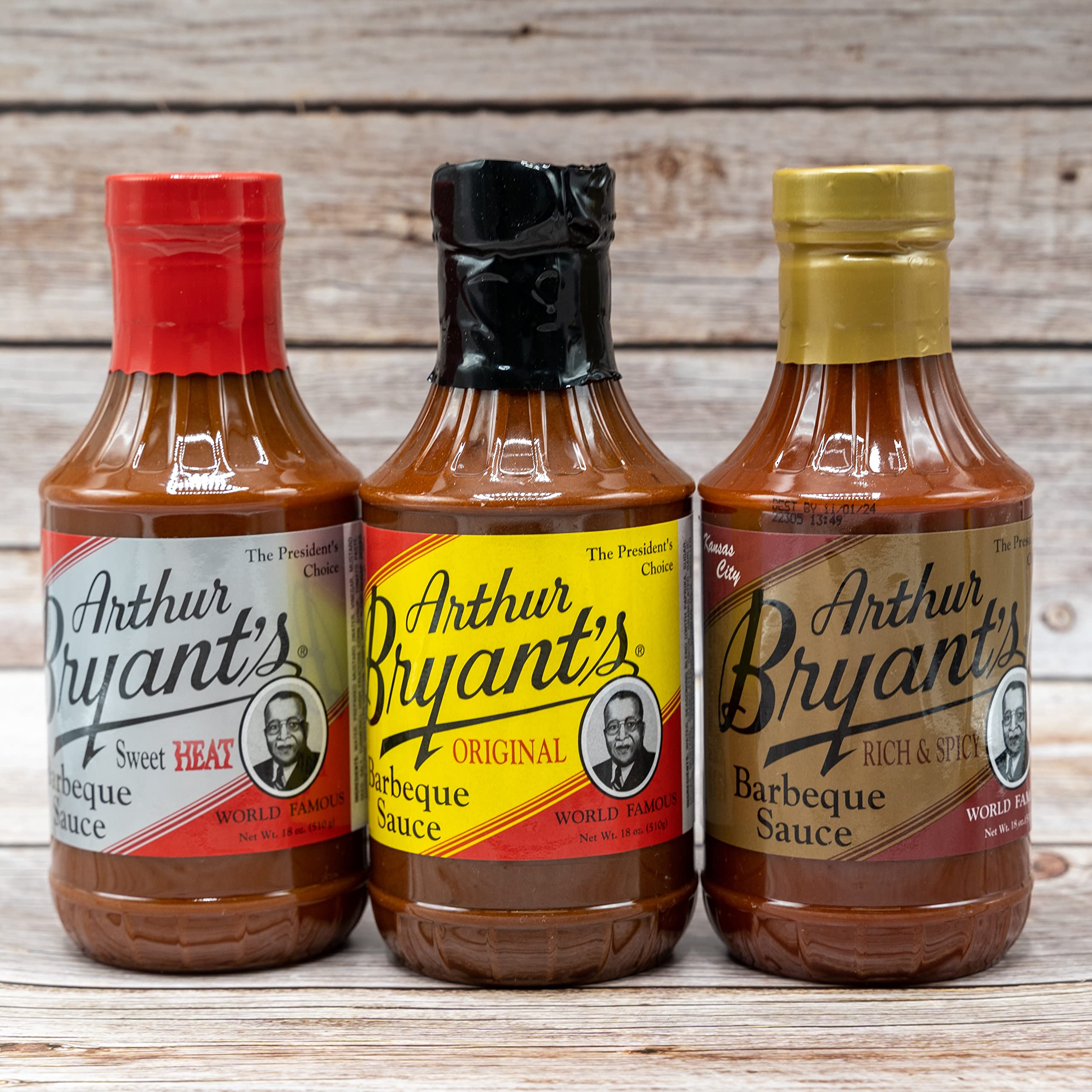 Arthur Bryant's Original bottle label close-up highlighting classic Kansas City sauce identity