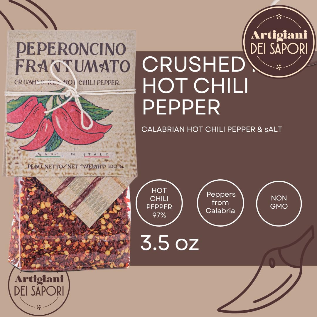 Artigiani dei Sapori close-up of crushed flakes texture, highlights vibrant flavor