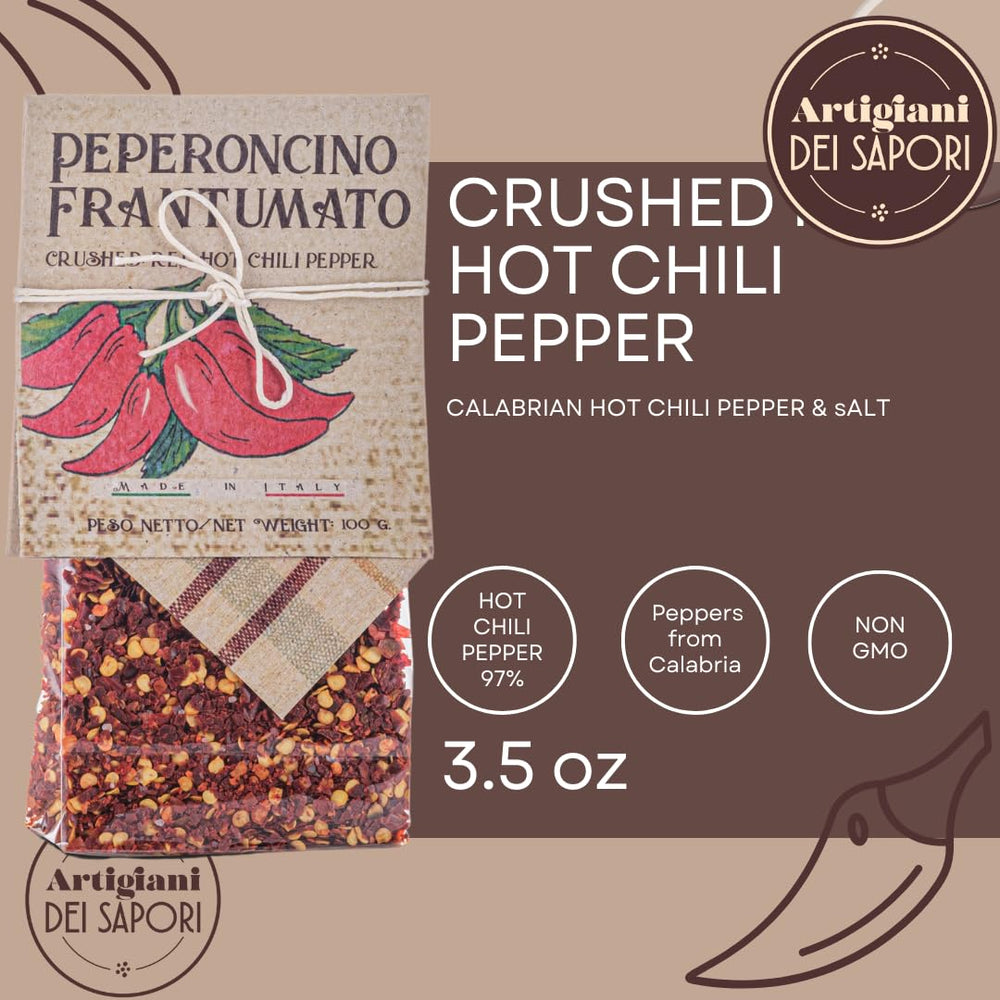 Artigiani dei Sapori close-up of crushed flakes texture, highlights vibrant flavor