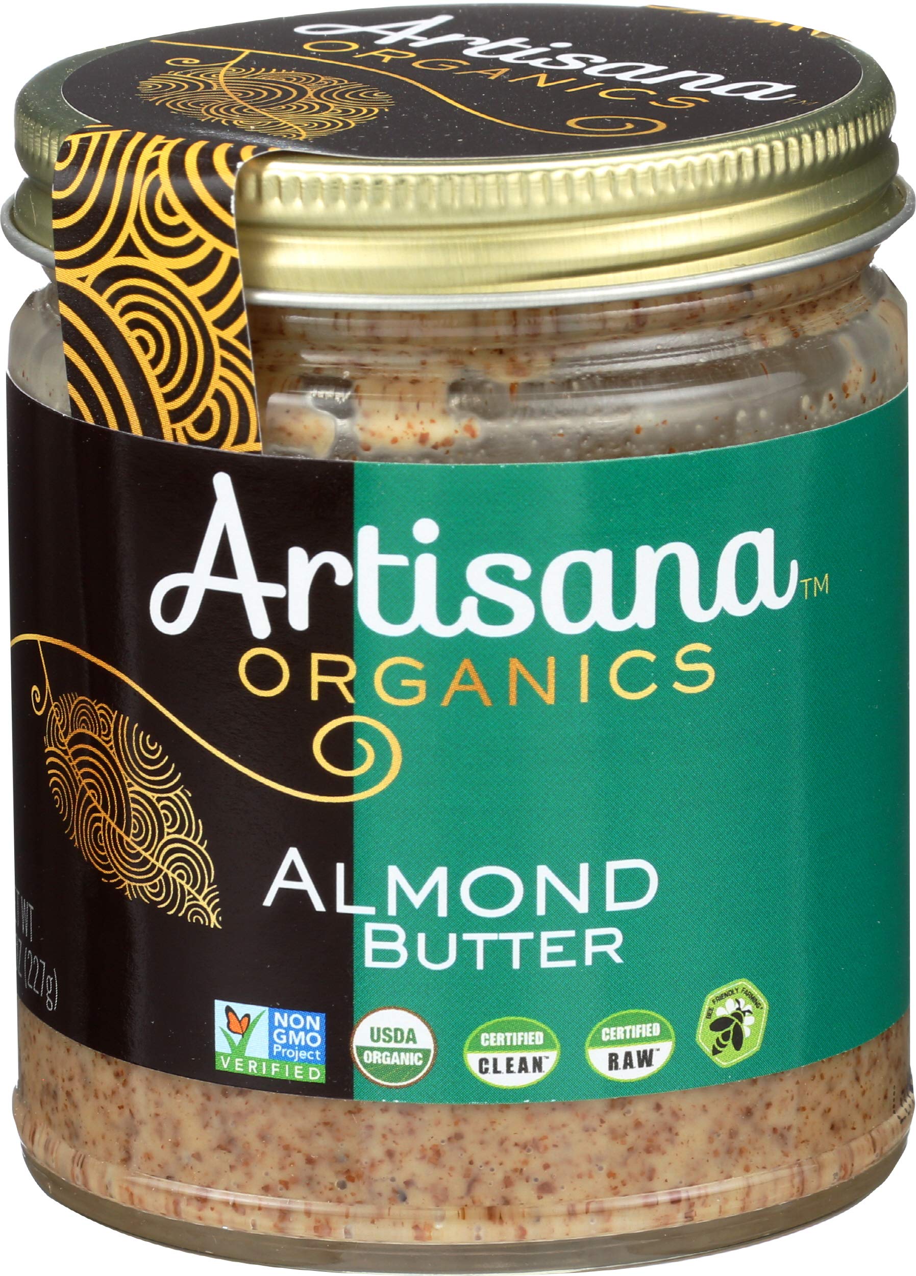 Artisana spread on toast showing serving idea and satisfying taste benefit