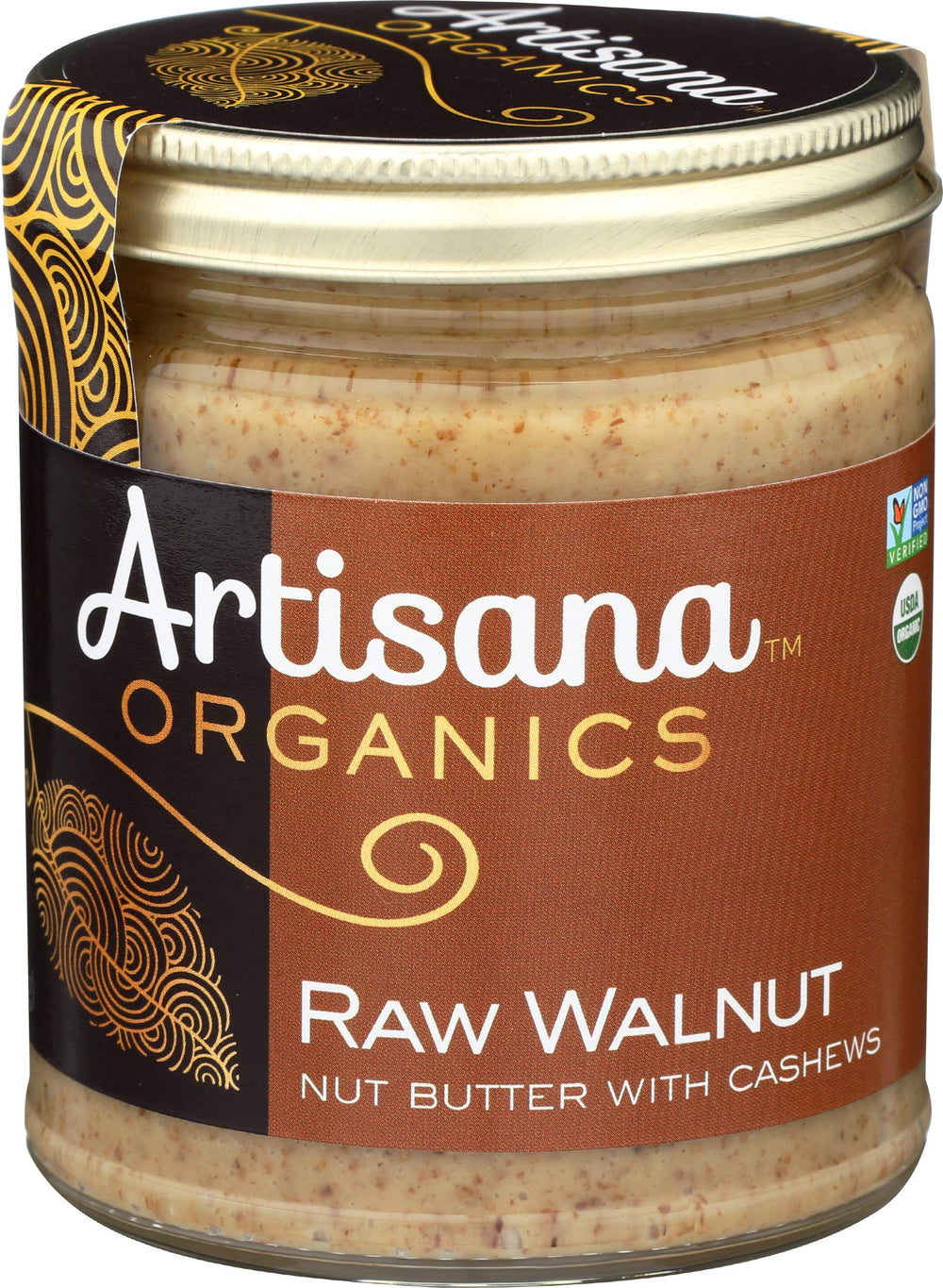 Artisana spoonful served with apple slices for wholesome snack ideas