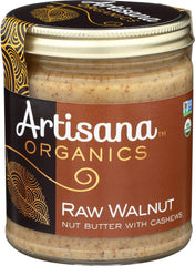 Artisana spoonful served with apple slices for wholesome snack ideas