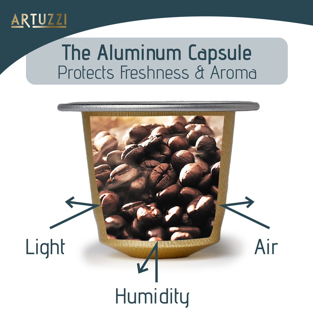 Artuzzi pod in Nespresso Original machine brewing for fast convenience