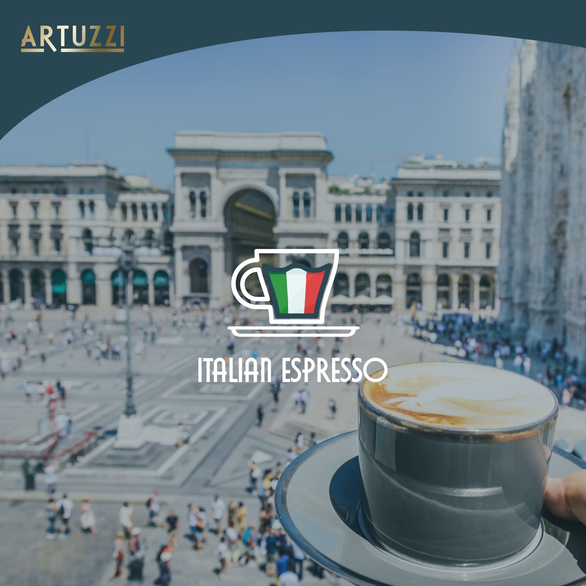 Artuzzi pod inserted in a Nespresso Original machine demonstrating easy brewing