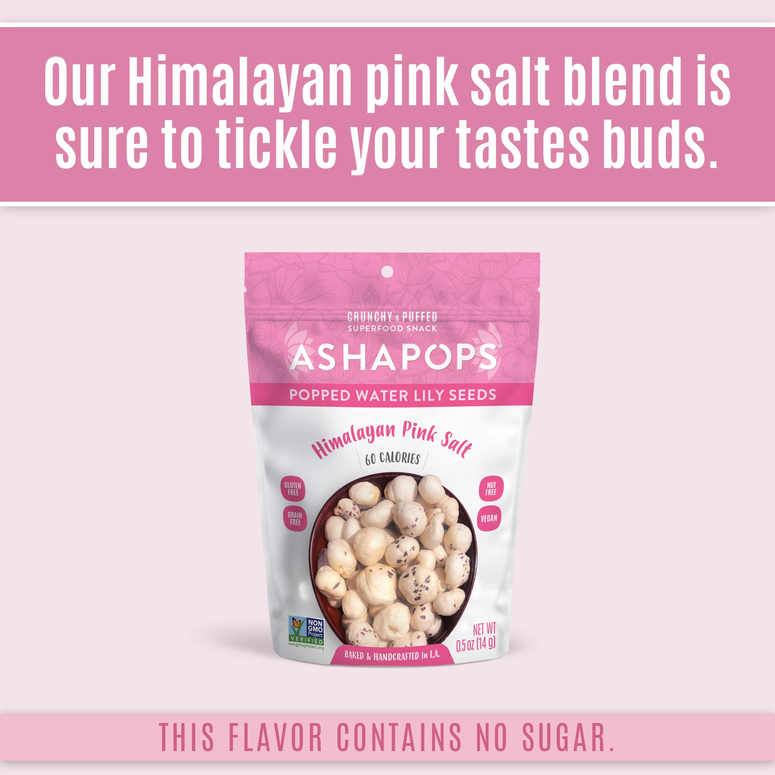 AshaPops hand-held 0.5 oz bag showing portion size convenience