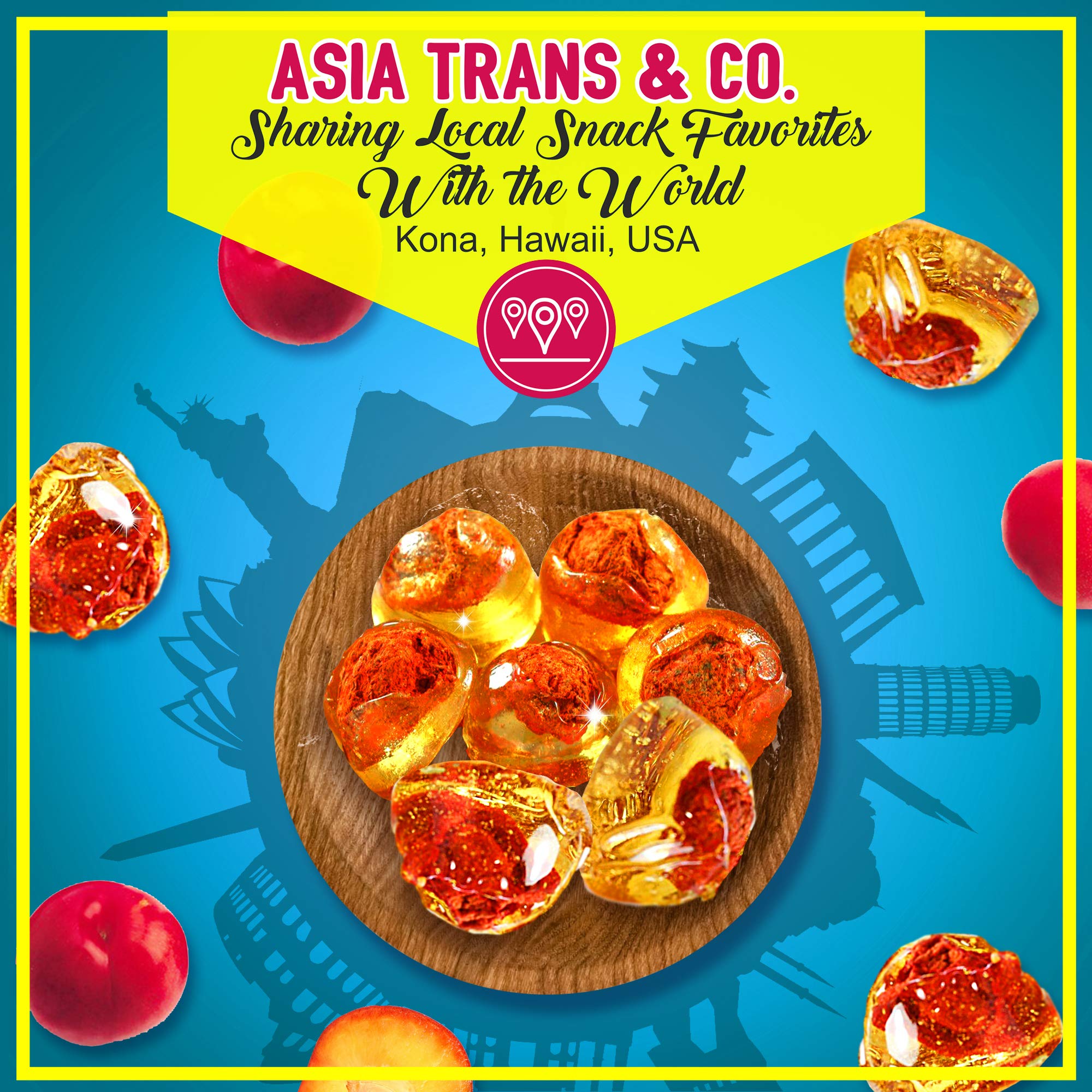 Asia Trans next to a coin for scale, shows compact treat size