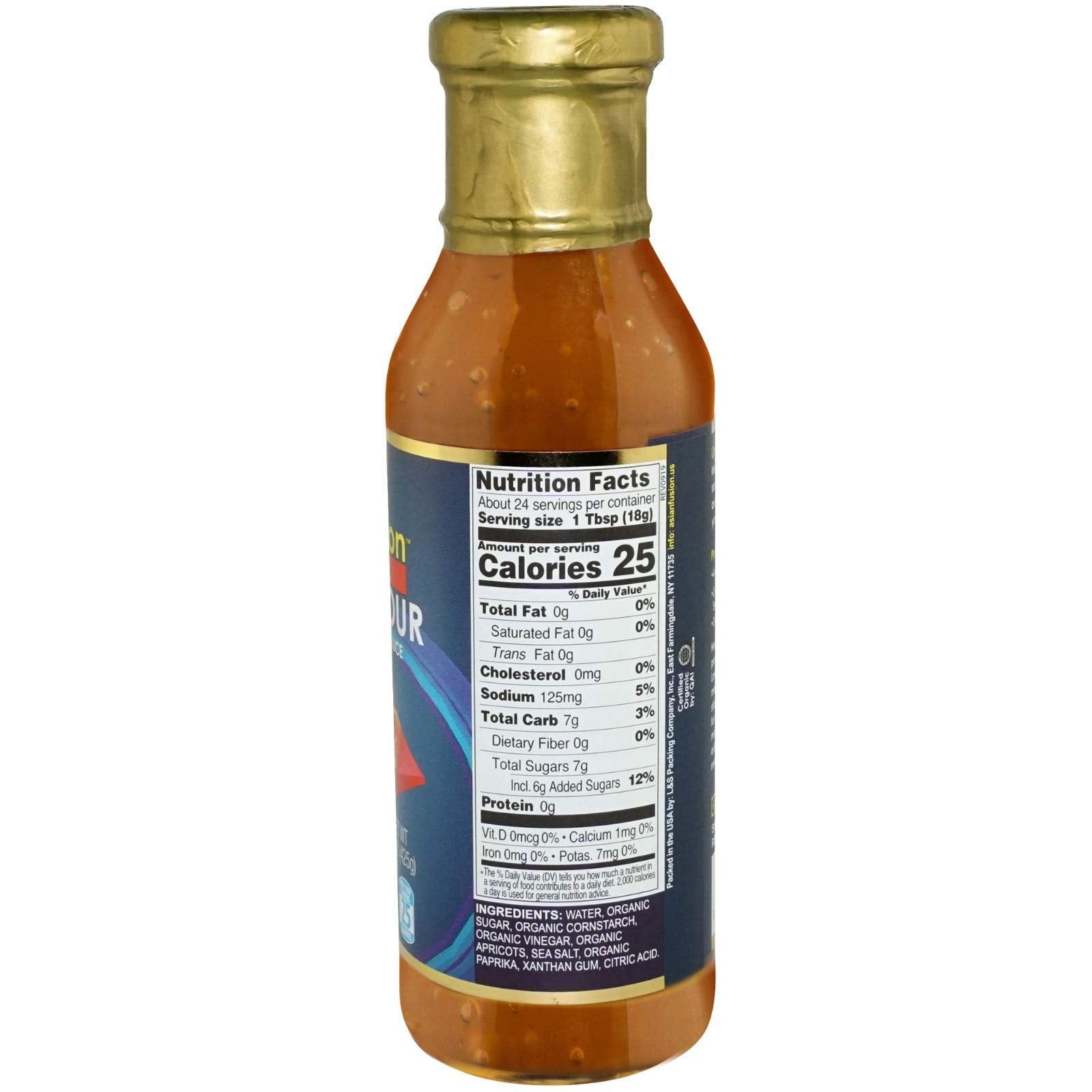 Asian Fusion sauce pouring into a ceramic bowl demonstrating smooth texture and pourability