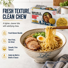 Asiatic Dishes noodles cooking in pot demonstrating quick three-minute prep