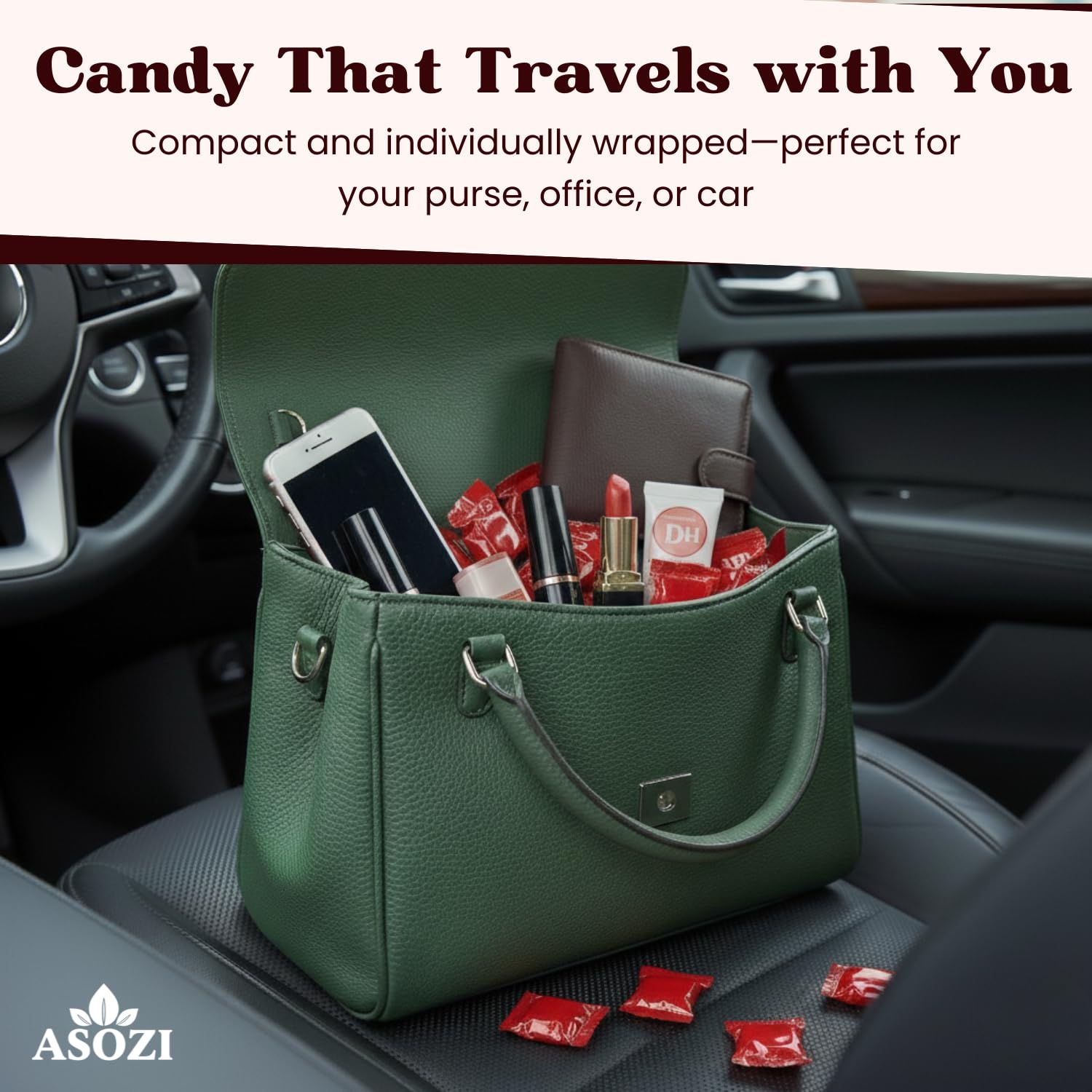 ASOZI candy in glass jar showcasing attractive display for events