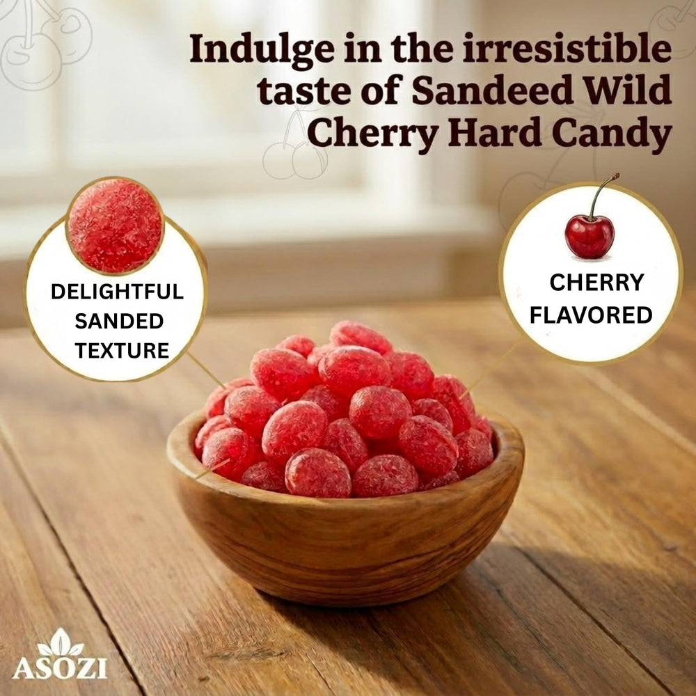 ASOZI candies next to a ruler demonstrating size and portion scale