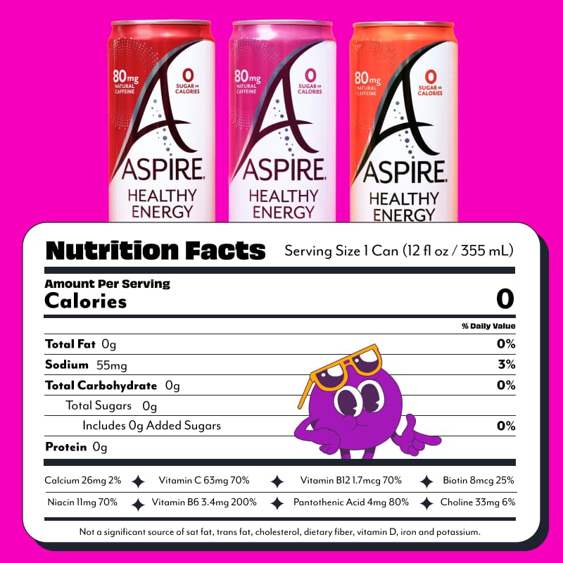 Aspire can close-up showing textured can and brand logo for crisp presentation
