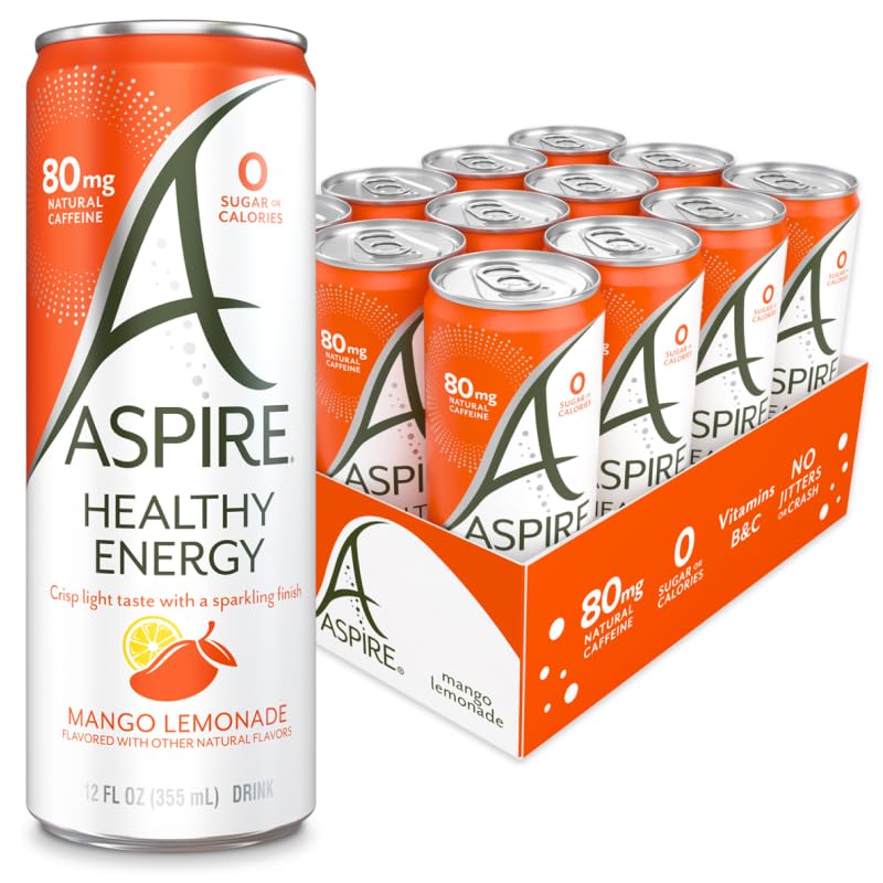 Aspire front can showing label and mango lemonade flavor for clear product recognition