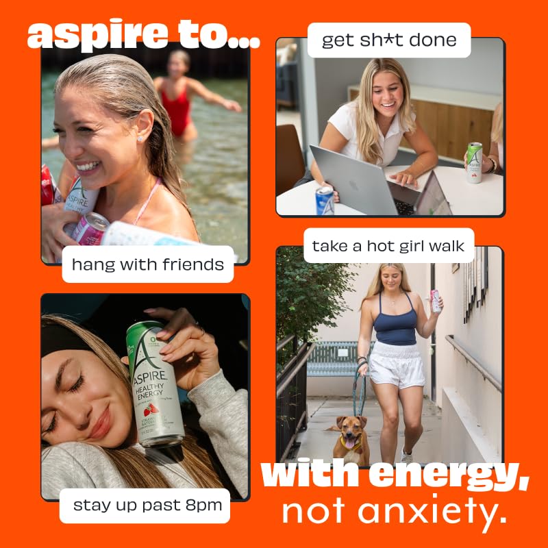 ASPIRE can in an outdoor setting showing portability and on-the-go energy benefit