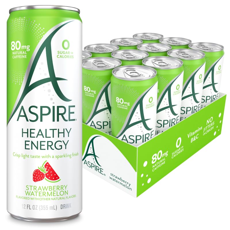 Aspire front pack showing 12-pack strawberry watermelon and clear branding for convenience