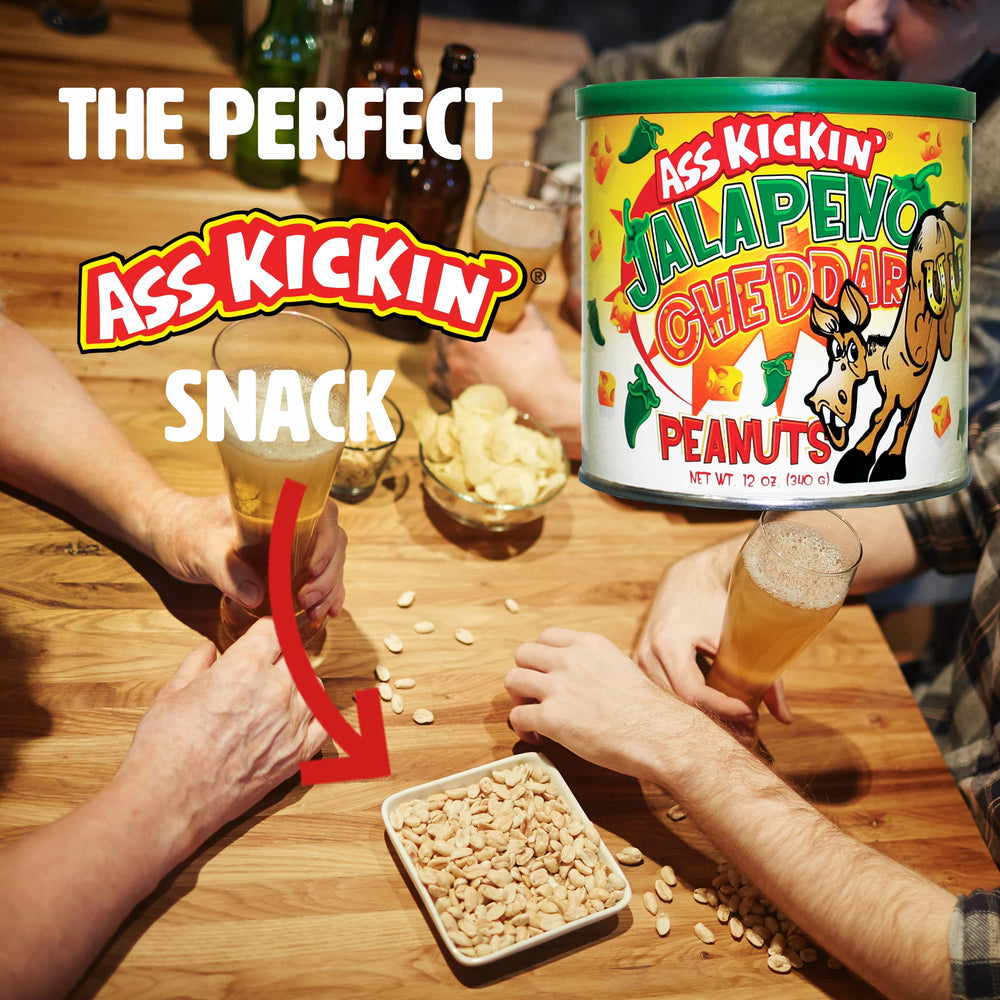 ASS KICKIN' close-up of seasoned peanut texture highlighting flavorful coating