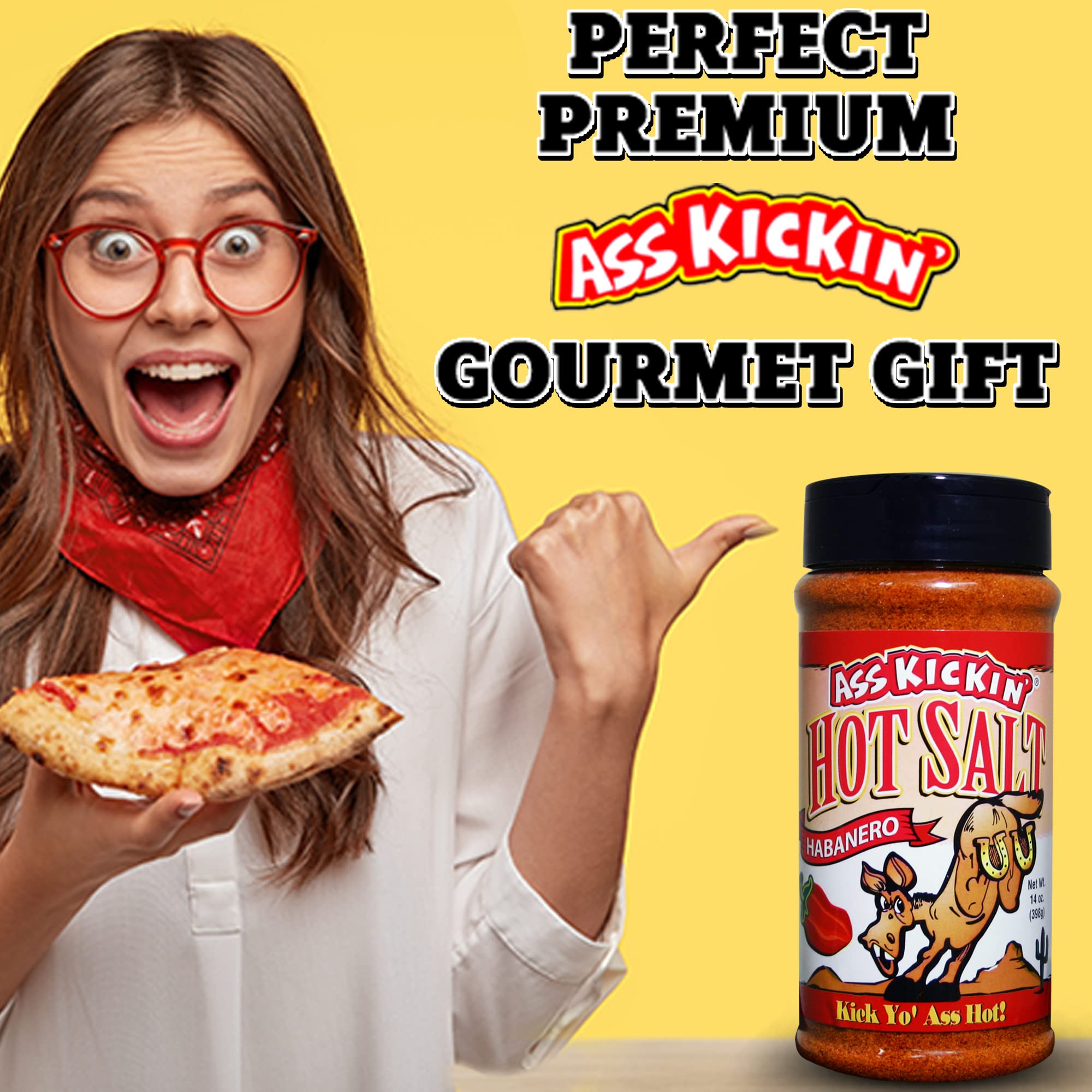 ASS KICKIN' in a kitchen lifestyle setting implying versatile use for entertaining and cooking
