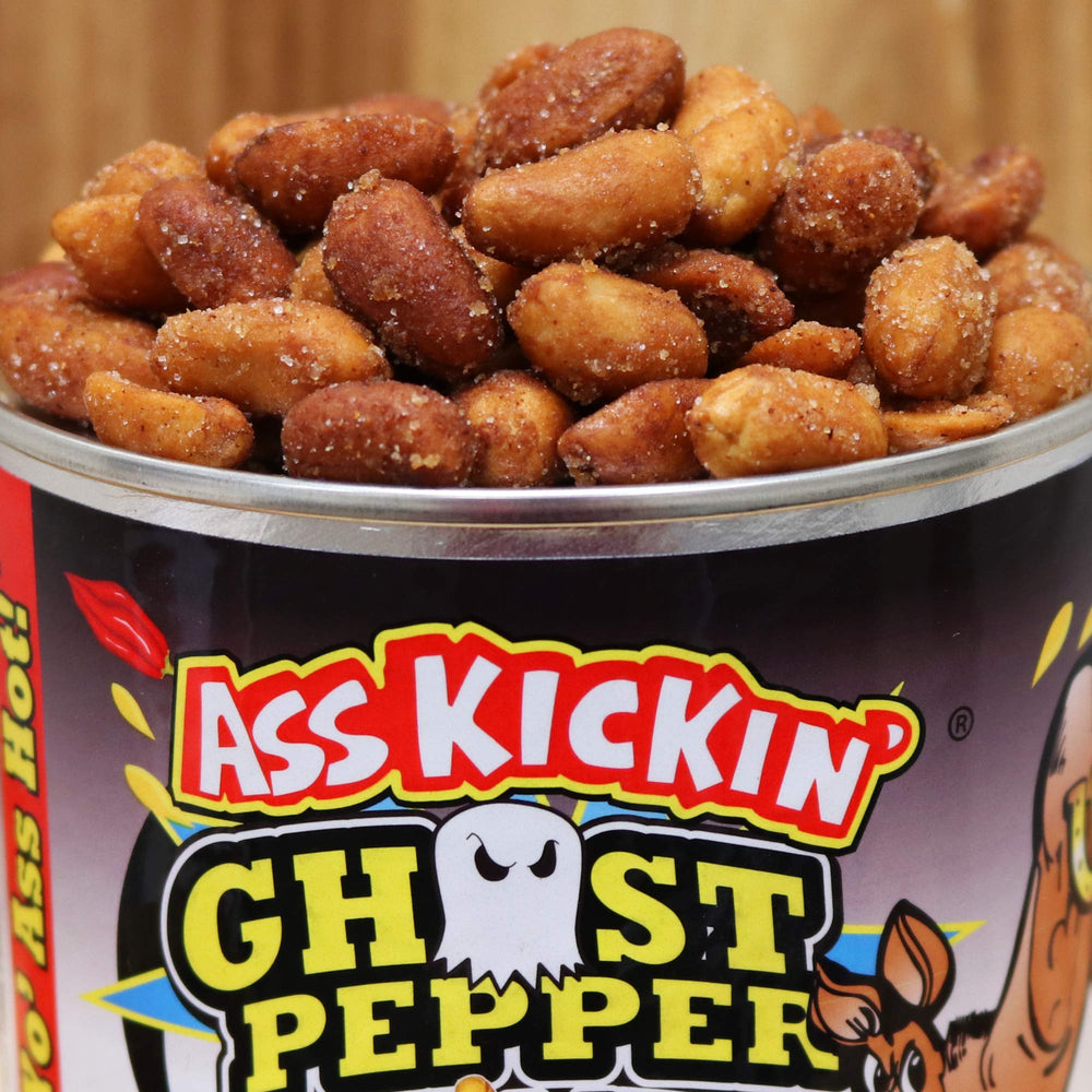 ASS KICKIN' peanuts served on plate paired with crackers for serving inspiration