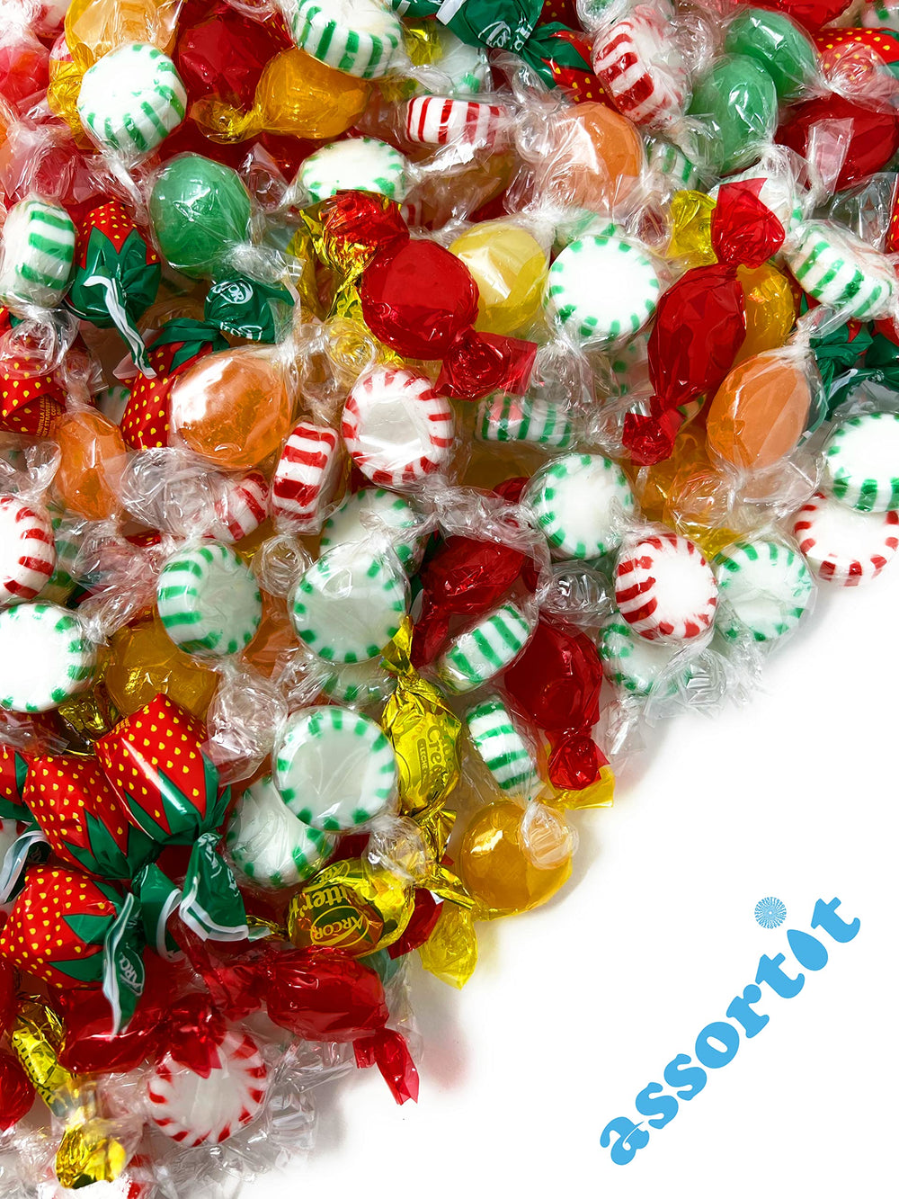 Assortit candies presented in a bowl at a party setting, easy guest serving and display