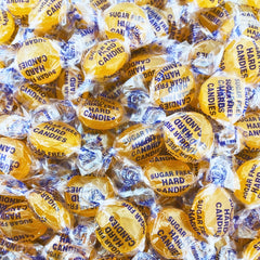 Assortit candy in hand to show size and portion control for dieting