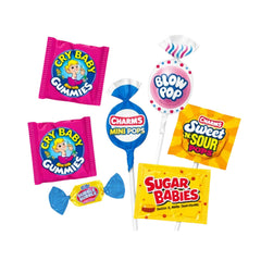 Assortit Charms close-up of candy textures highlighting variety for sharing