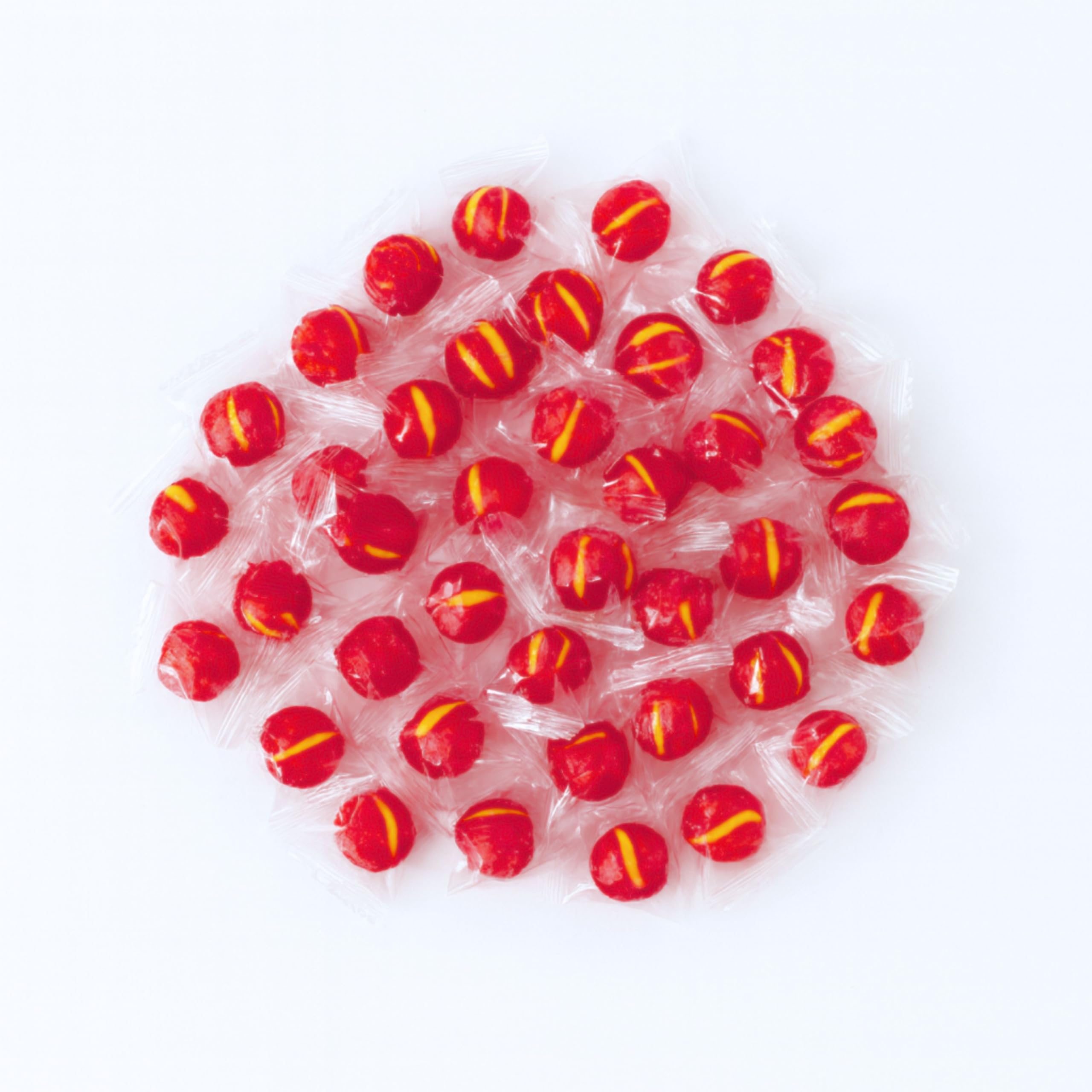Assortit cherry balls in party bowl showing festive serving convenience