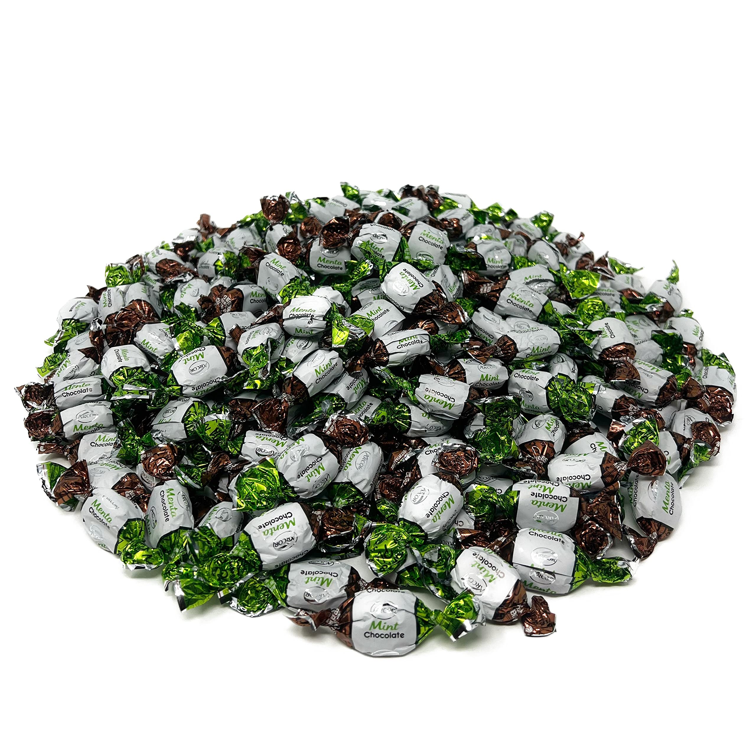 Assortit individually wrapped candies close-up for hygienic serving and portion control