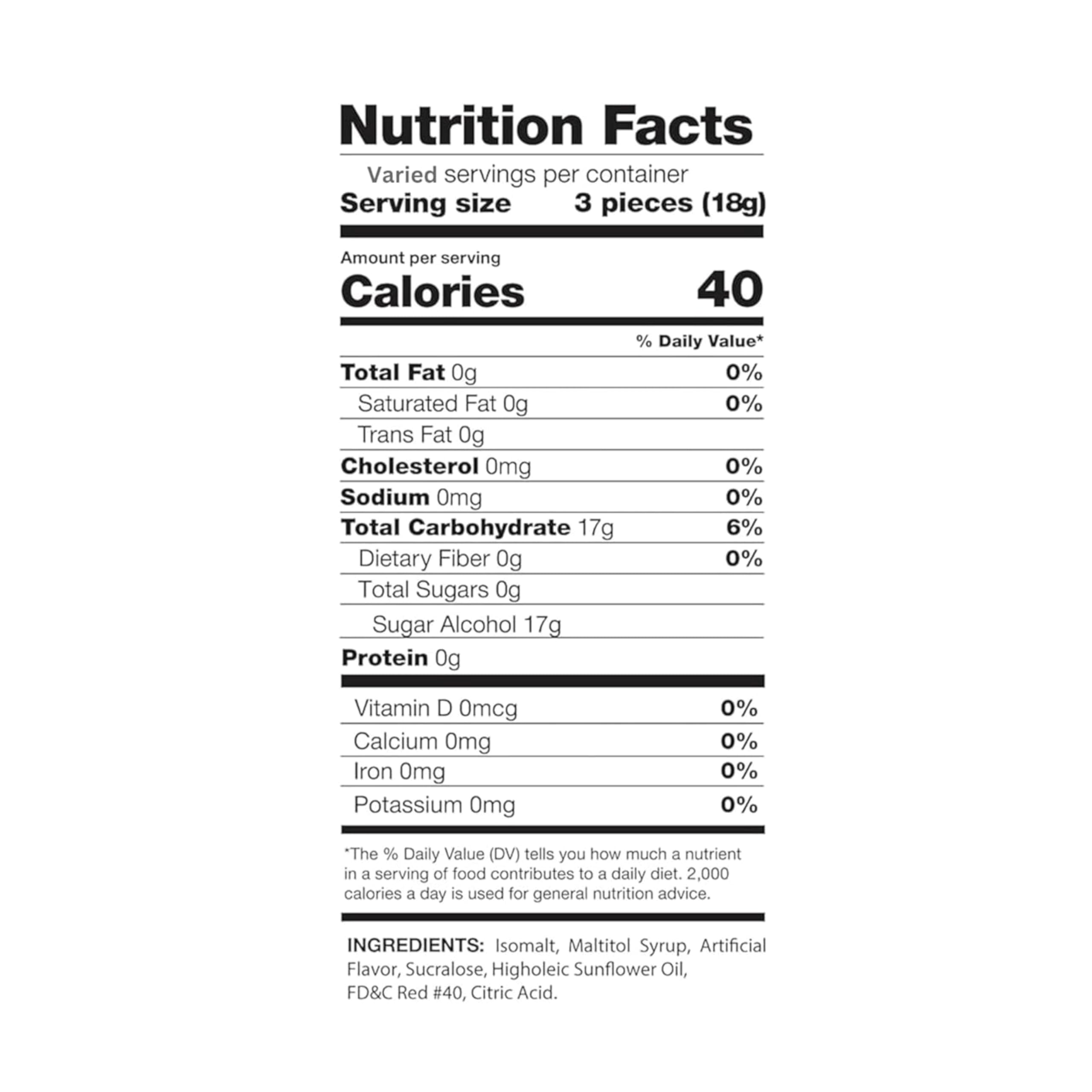Assortit label and ingredients closeup for clear dietary information and trust