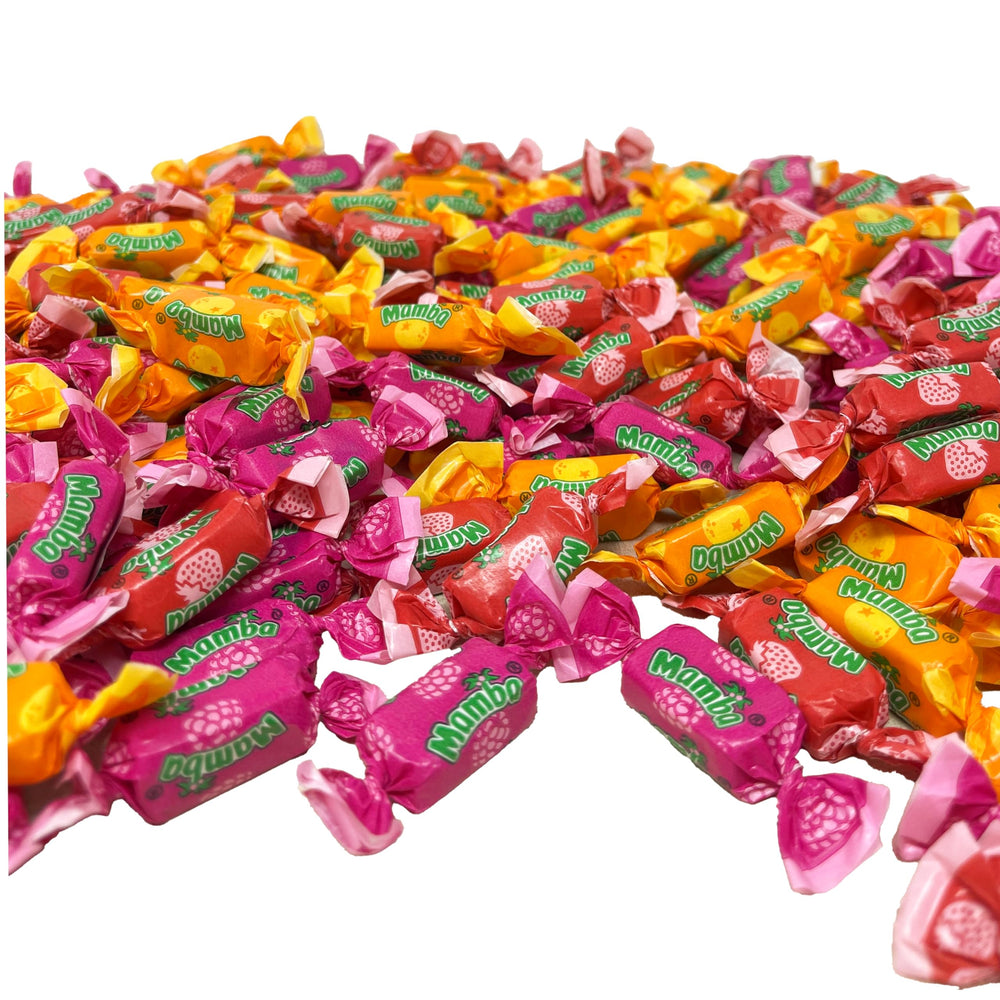 Assortit Mamba in a bowl at a party showcasing crowd-ready candy assortment