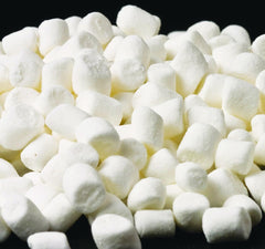 Assortit mini marshmallow on s’more showing quick melt and gooey appeal