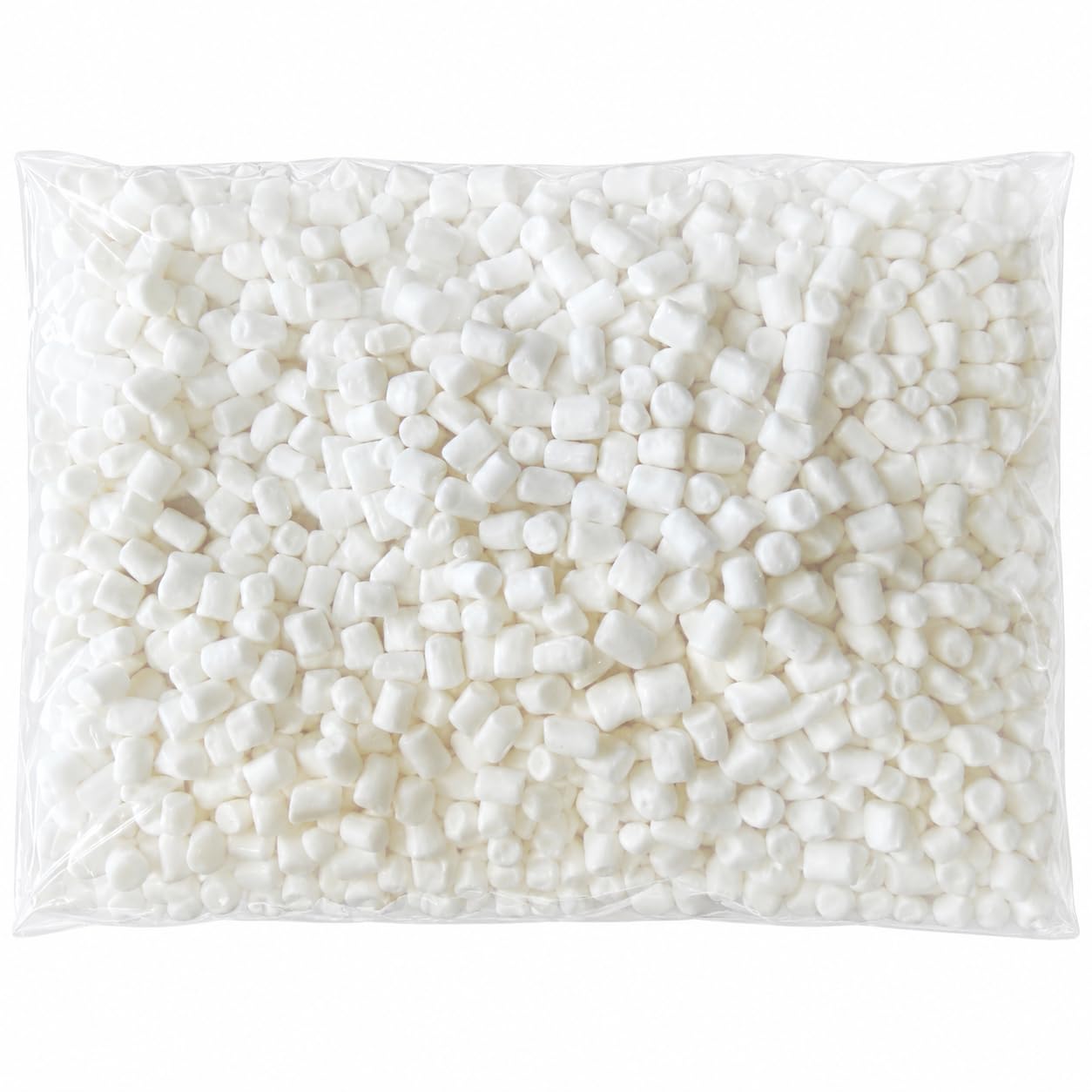 Assortit close-up texture of mini marshmallows highlighting soft fluffy texture