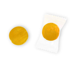 Assortit peach buttons in a decorative bowl ready for events and sharing