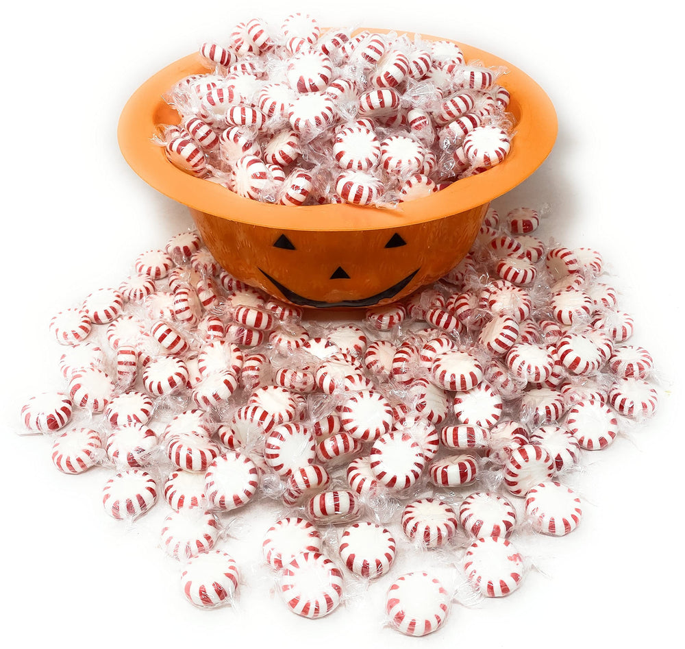 Assortit clear window revealing many peppermint mints for easy quantity check benefit