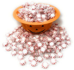 Assortit clear window revealing many peppermint mints for easy quantity check benefit