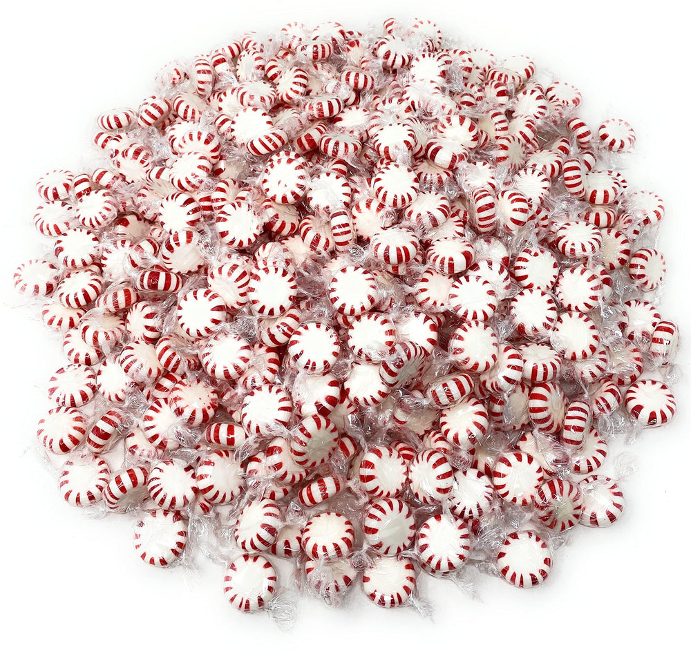 Assortit close-up of mint texture and glossy finish illustrating fresh peppermint benefit