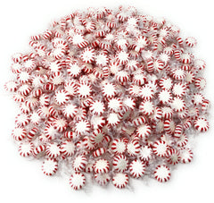 Assortit close-up of mint texture and glossy finish illustrating fresh peppermint benefit