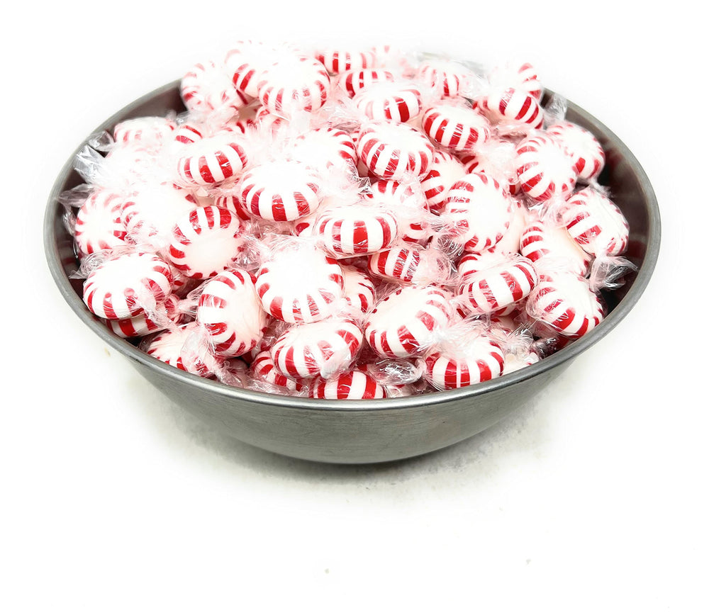 Assortit mints in decorative bowl for party-ready presentation benefit