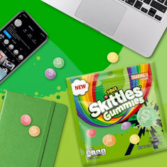 Assortit Skittles gummies in a serving bowl ready for parties and quick snacks